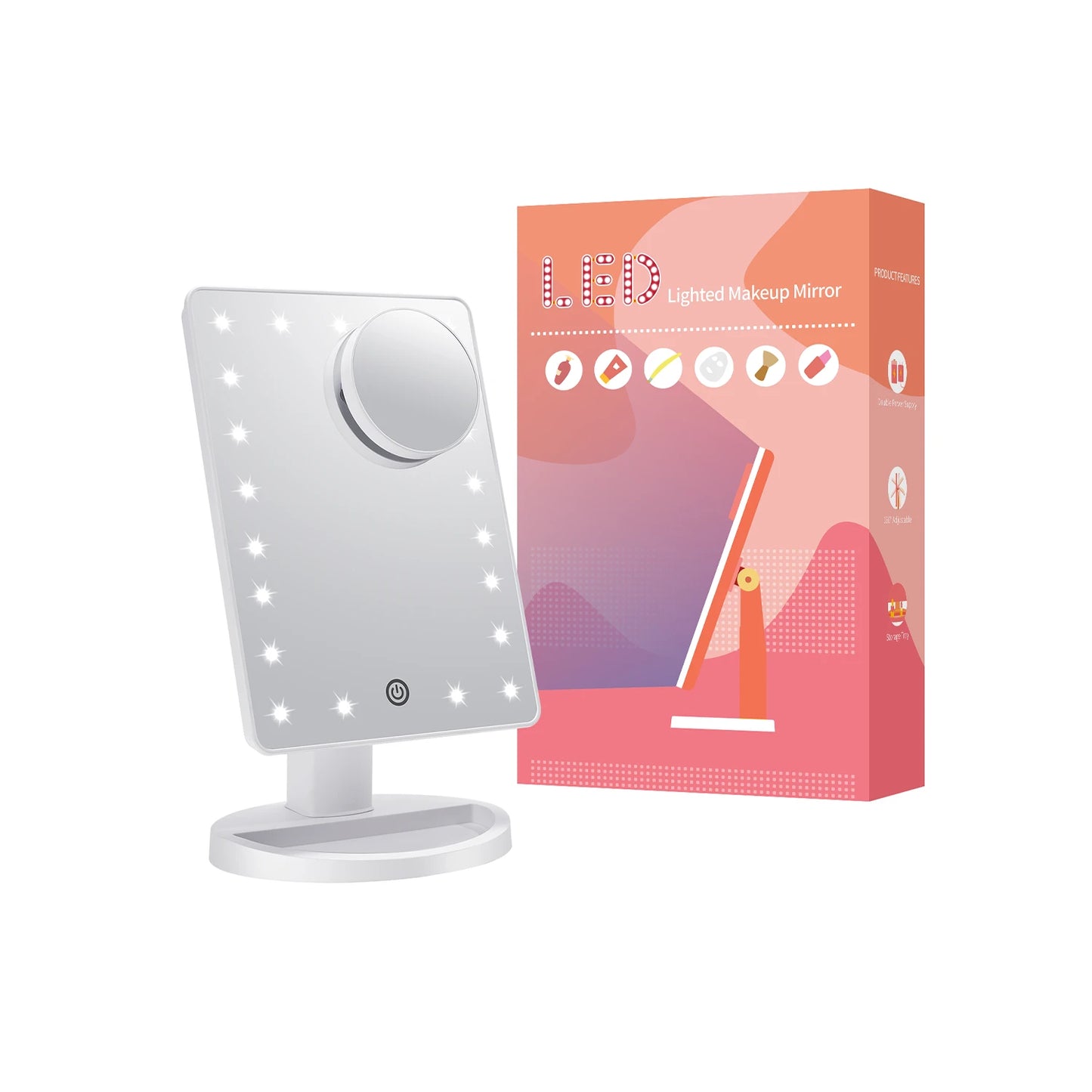 Espejo de Maquillaje de Mesa Funtouch