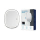 Fogless LED Shower Shaving Mirror with 3-Color Light Funtouch